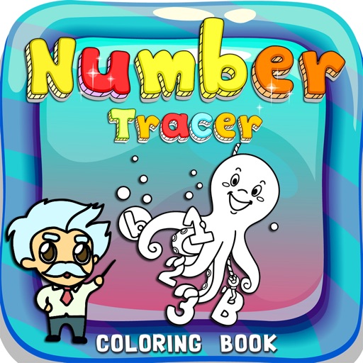 Numbers Tracer Phonics Coloring Book: Learning Basic Math Free For Toddlers And Kids! icon