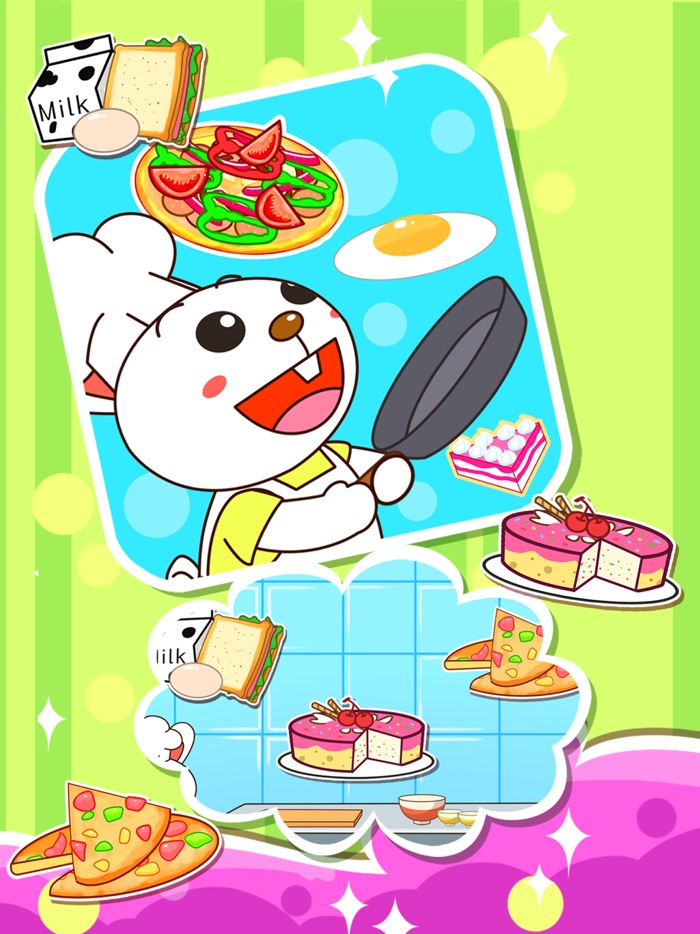 儿童小厨房做蛋糕甜品汉堡烹饪