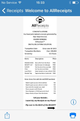 AllReceipts screenshot 3