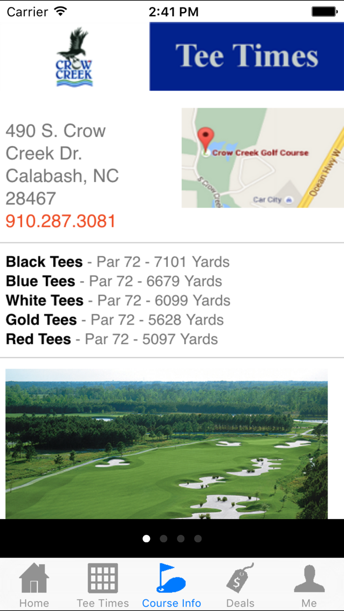 Crow Creek Golf Tee Times