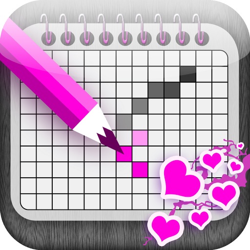 Love Japanese Crossword - Cute Nonogram for Loving Couples Icon