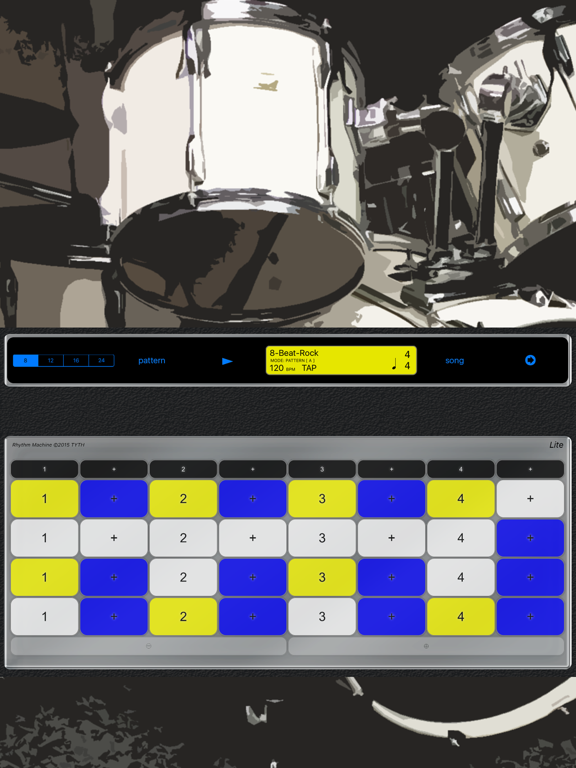 Screenshot #4 pour Rhythm Machine - Lite - The drum machine for practicing!