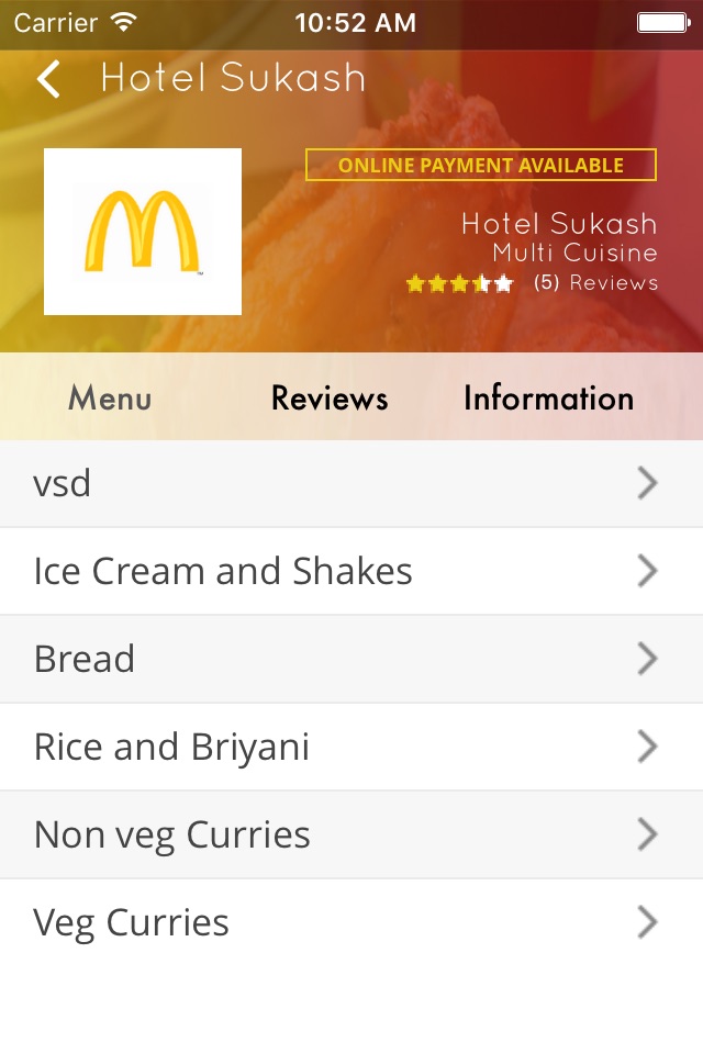 iPhone screenshot