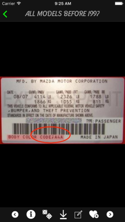 Car Color Code Locations + screenshot-4