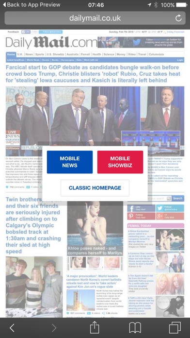 App screenshot