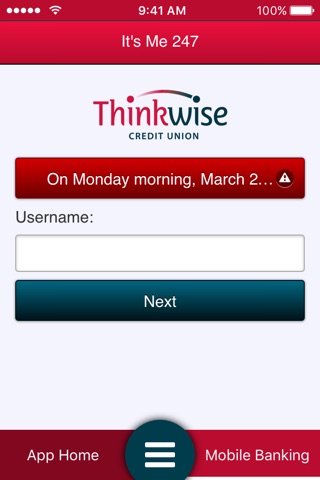 Thinkwise Credit Union Mobile screenshot 2