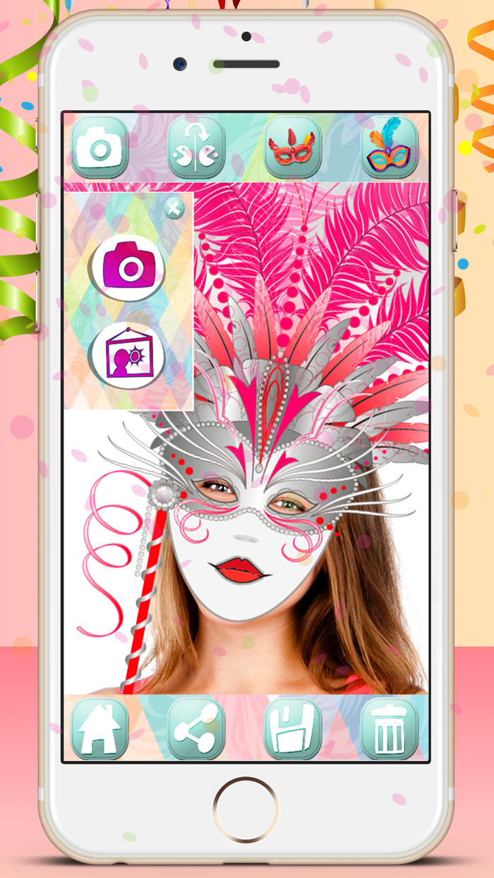 Carnival masks – false-face masque photo editor