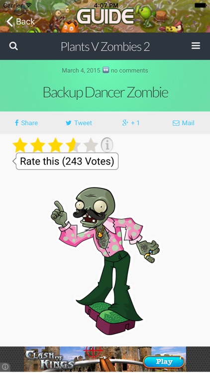 Fan Guide for Plants Vs Zombies 2