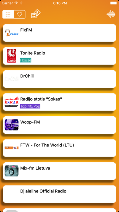 Screenshot #1 pour Lithuania Radio Live Player - Radiola - Lietuviškas radijas / Lithuanian Radio