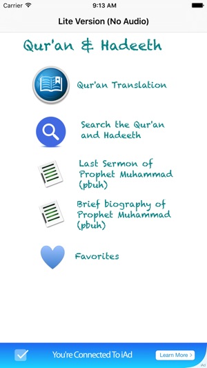 Qur'an and Hadeeth (Lite)