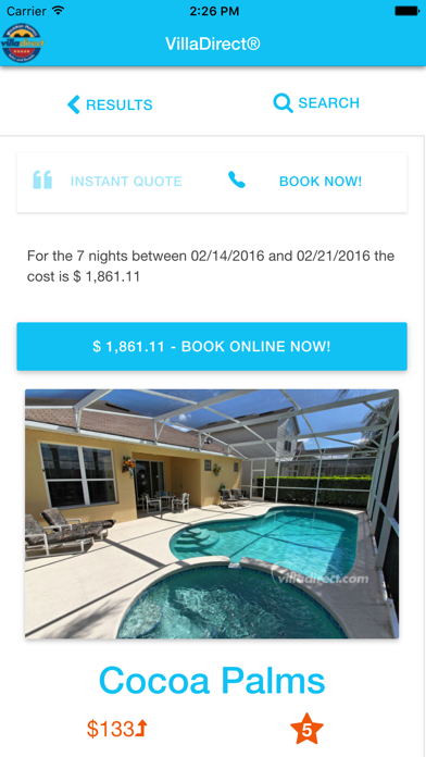 Screenshot #1 pour VillaDirect