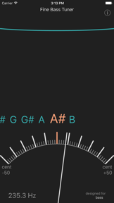 Fine Bass Tuner screenshot