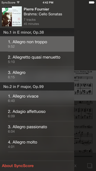 How to cancel & delete Brahms Cello Sonatas from iphone & ipad 3