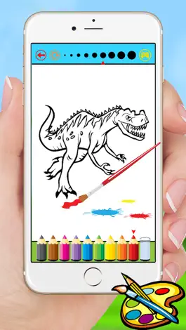Game screenshot Dinosaur Dragon Coloring Book - Dino Drawing for Kids Free apk