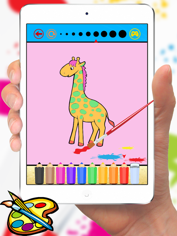 Animal Coloring Book for Kids and Preschool Toddler who Love Cute Pet Games for Free iPad screenshot