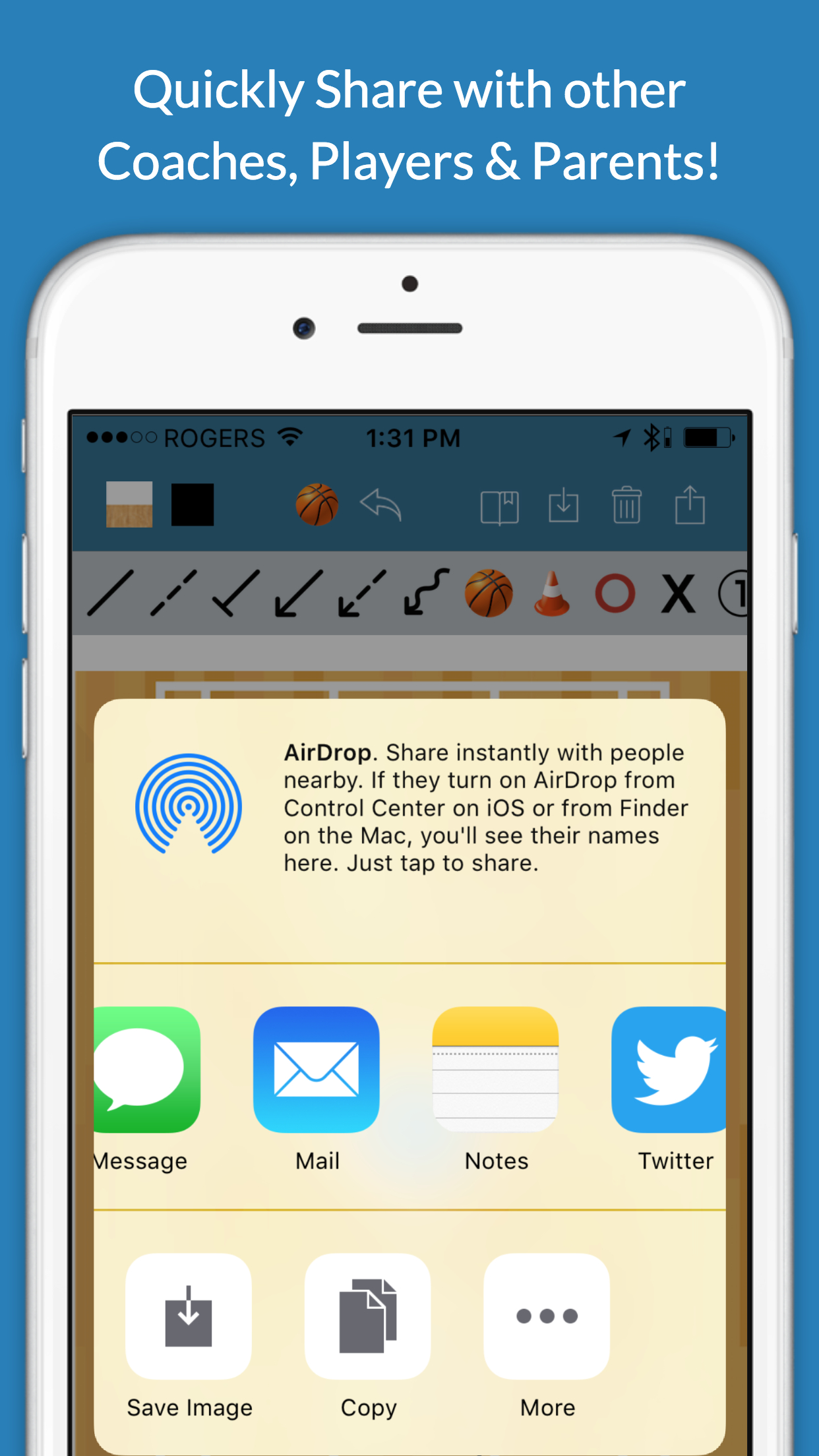 Basketball Clipboard Blueprint screenshot 3
