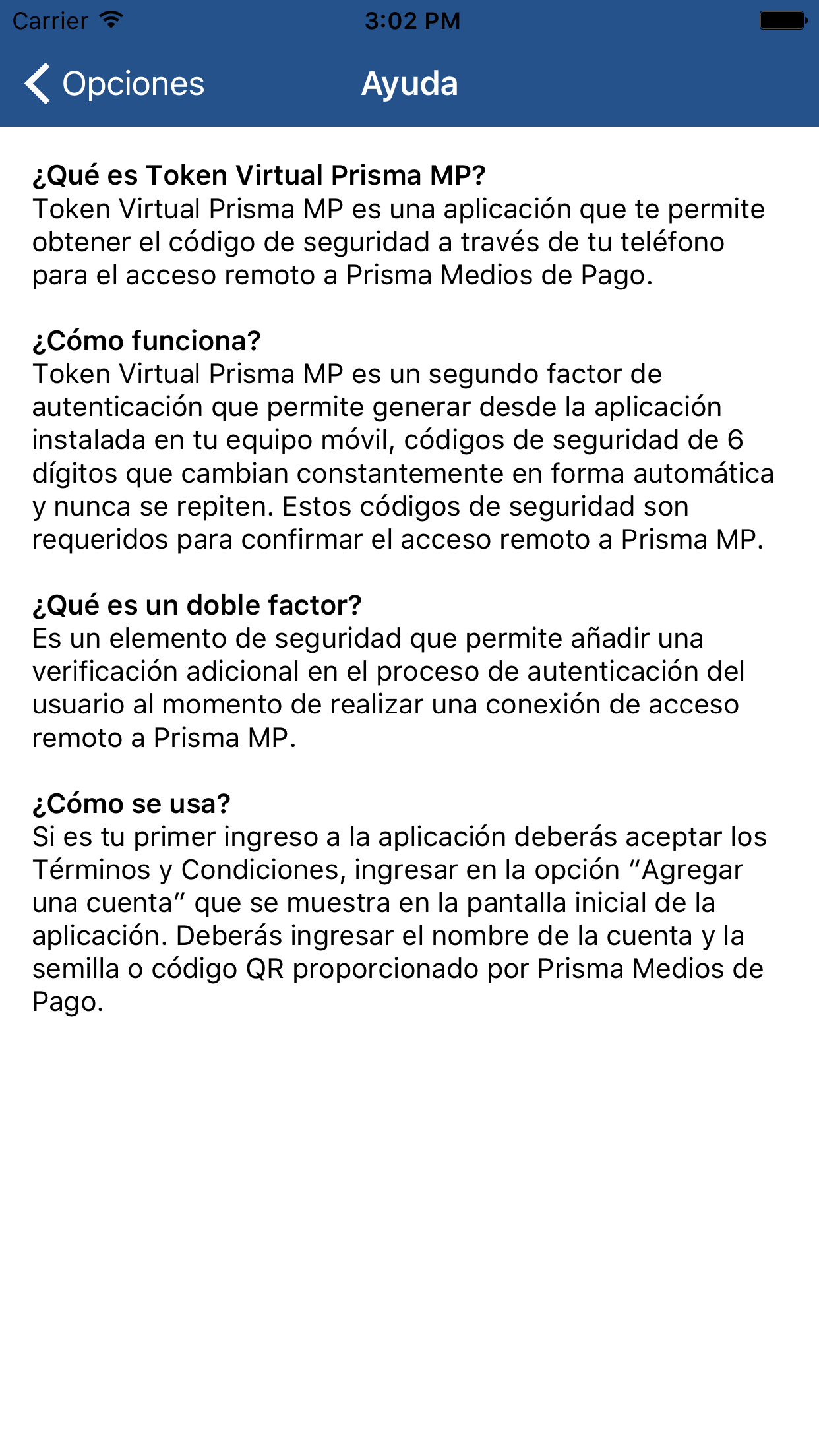 Prisma Medios de Pago Token