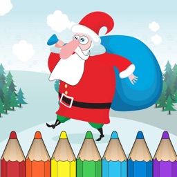 Livre à colorier de Noël pour les enfants: avec beaucoup de photos comme le Père Noël, bonhomme de neige, des elfes et des cadeaux. (Christmas Coloring Book)