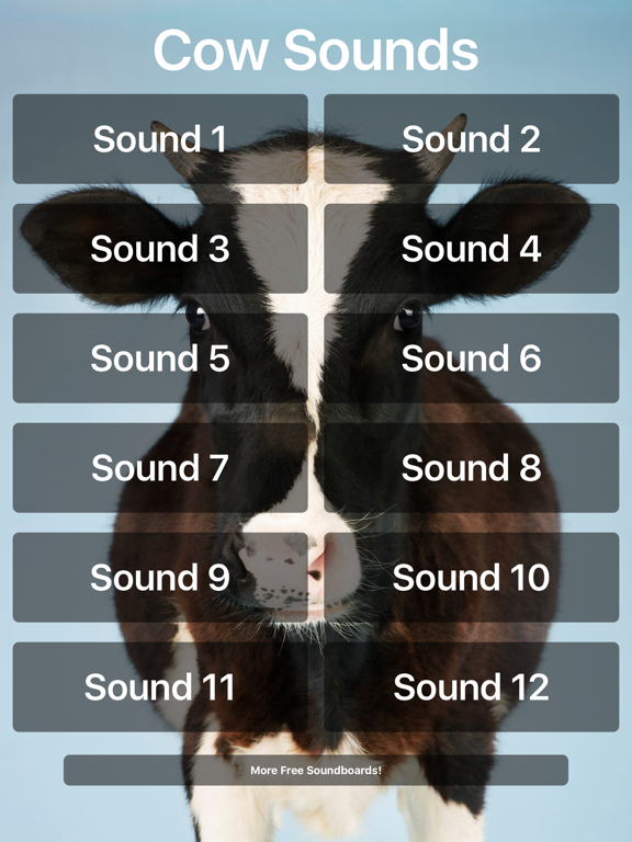Cow Sounds! iPad screenshot 1 - Entertainment app