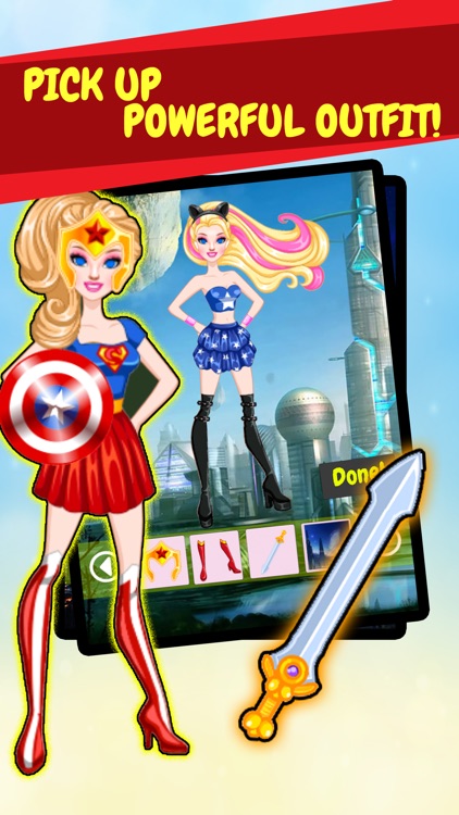 Create Own Super-Hero Woman - Free Character Costume Maker Dress-Up Game