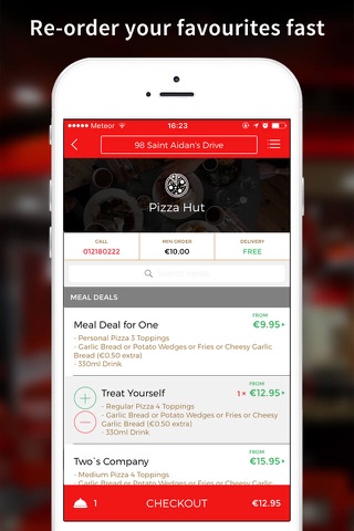 Pizza Hut Ireland App screenshot 3