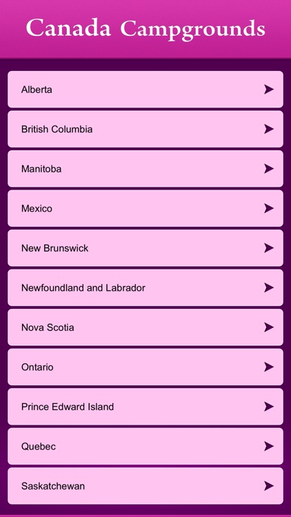 Canada Campgrounds and RV Parks
