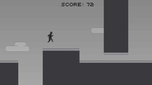 Pixel Alien Escape Shadow Runner:Black nd White screenshot #1 for iPhone
