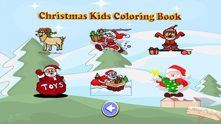 Christmas Kids Coloring Book Crayon free screenshot-3