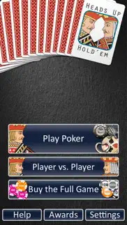 heads up: hold'em (free poker) iphone screenshot 4