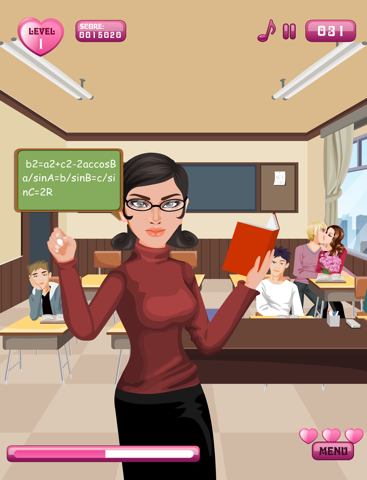 Valentine Kissing –  Kissing Game for  girls in love at Valentine day iPad screenshot