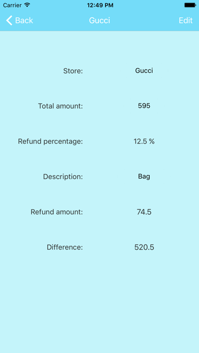 Screenshot #3 pour Tax Free Refund Calculator