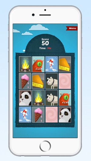 Cute Pair Up Card Memory Game - Seek and Find The Same Match(圖1)-速報App