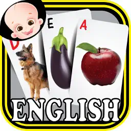 Preschool Kindergarten Kids English ABC Alphabets & Number Flash Cards app icon