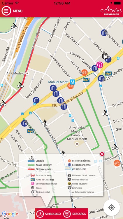 Ciclovías Providencia