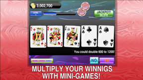 Acey Deucey Three of a Kind Video Poker FREE edition screenshot