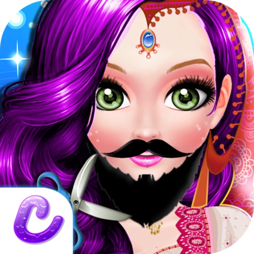 Beard Princess Shave Salon - Girl Hairy Face Spa, Fairy Makeup