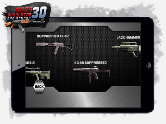 Guns 3D Simulator & Sounds: Best Real Weapons iPad screenshot 2 - Entertainment app