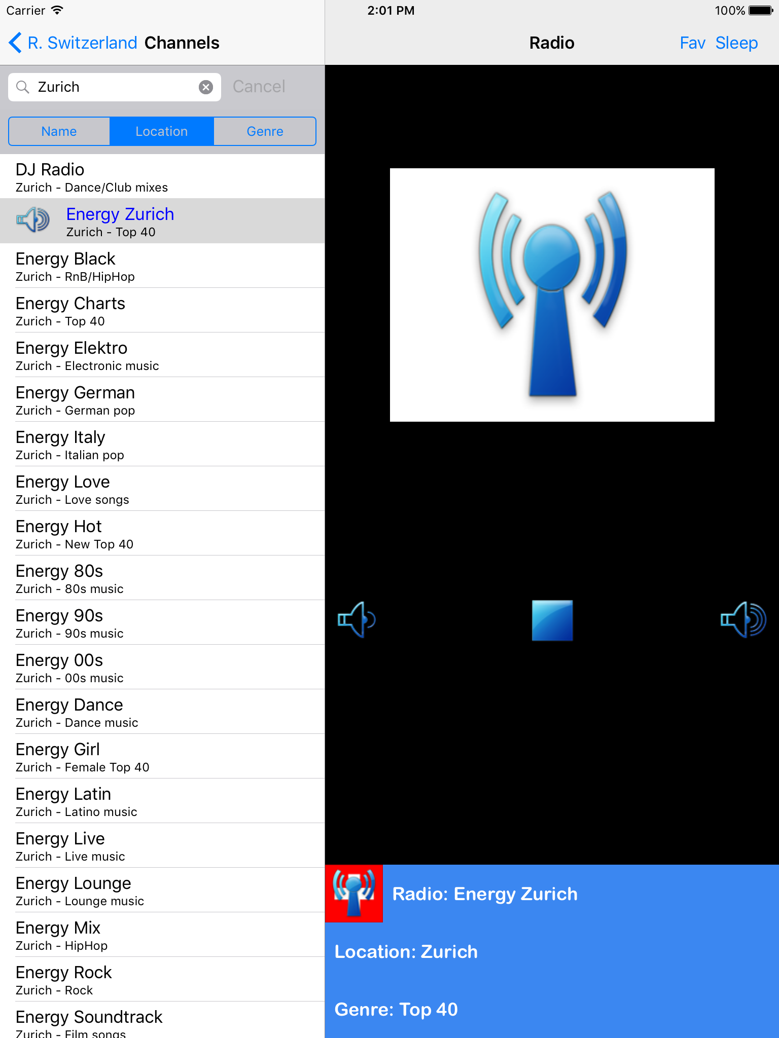 Radio Switzerland (Radio Suisse) screenshot 9