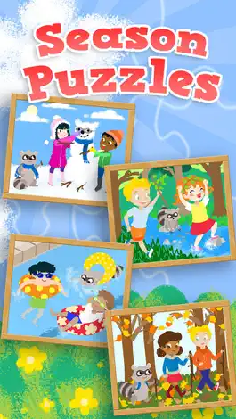 Game screenshot Kids Season Puzzles: Animated Spring, Summer, Fall and Winter Wooden Jigsaw Puzzle Games for Toddler and Preschool Boys and Girls mod apk