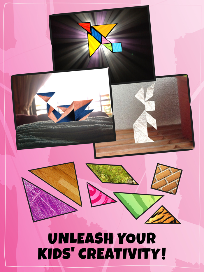 Teka-Teki Tangrams Anak-Anak Swipea Abjad