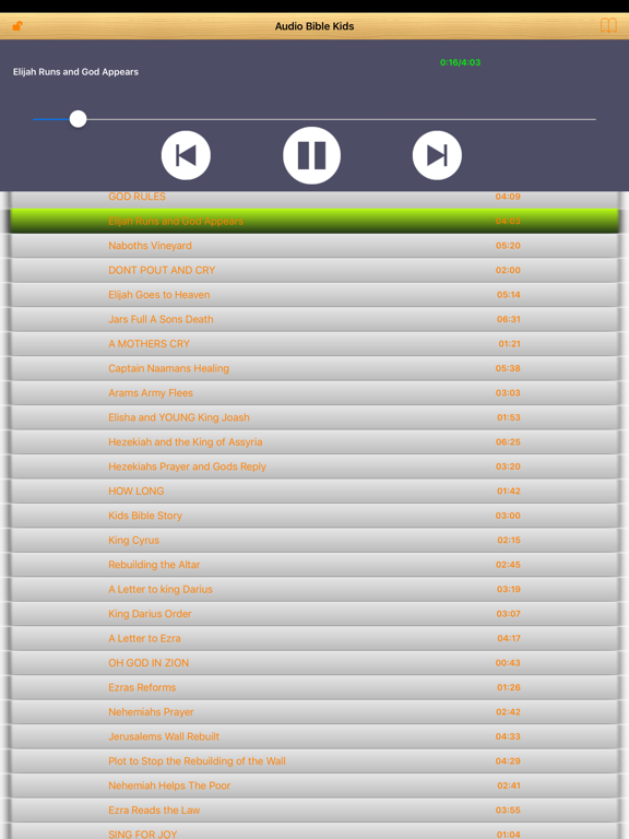 Kids Holy Bible Children Story Audiobooks iPad screenshot 1 - Education app