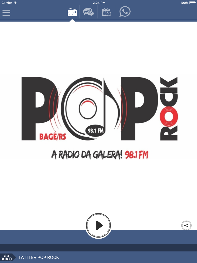 Rádio 98.1 FM - Poprock Bagé