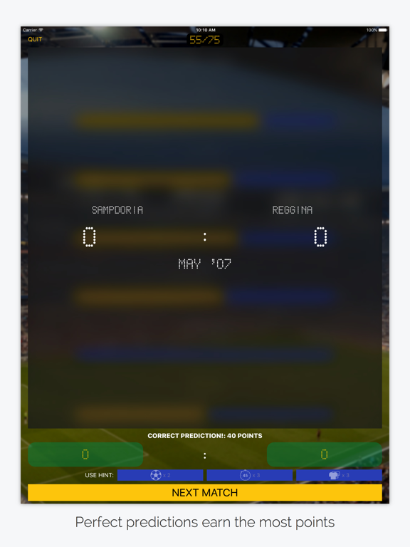 Footy Stats: Score Predictor iPad screenshot