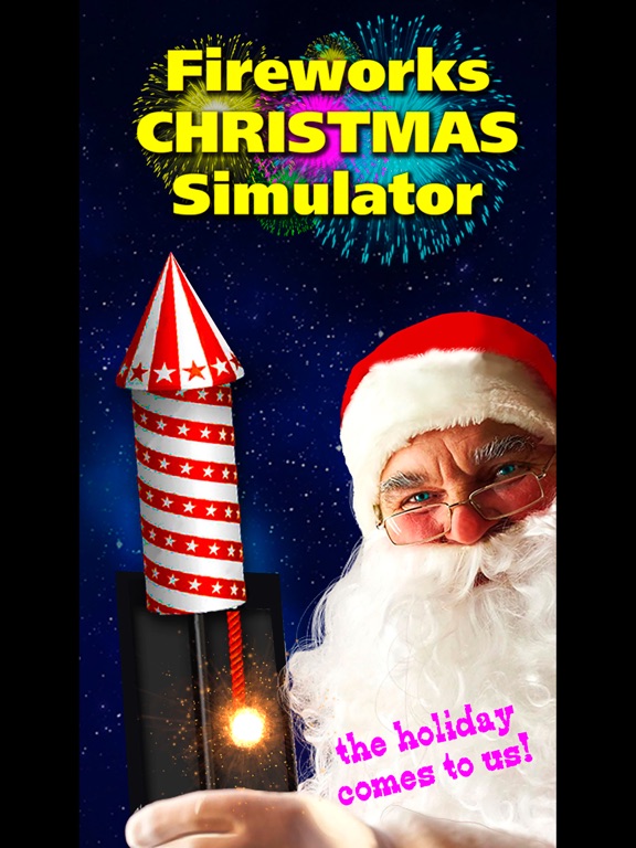 Fireworks Christmas Simulator iPad screenshot 1 - Entertainment app