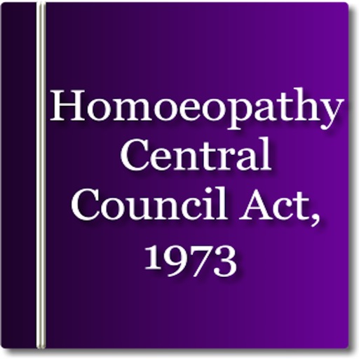 The Homoeopathy Central Council Act 1973