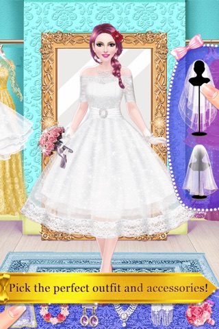 Sweet Wedding Day : Bridal Girls Salon - Spa, Makeup & Dress Up Makeover Game screenshot 4