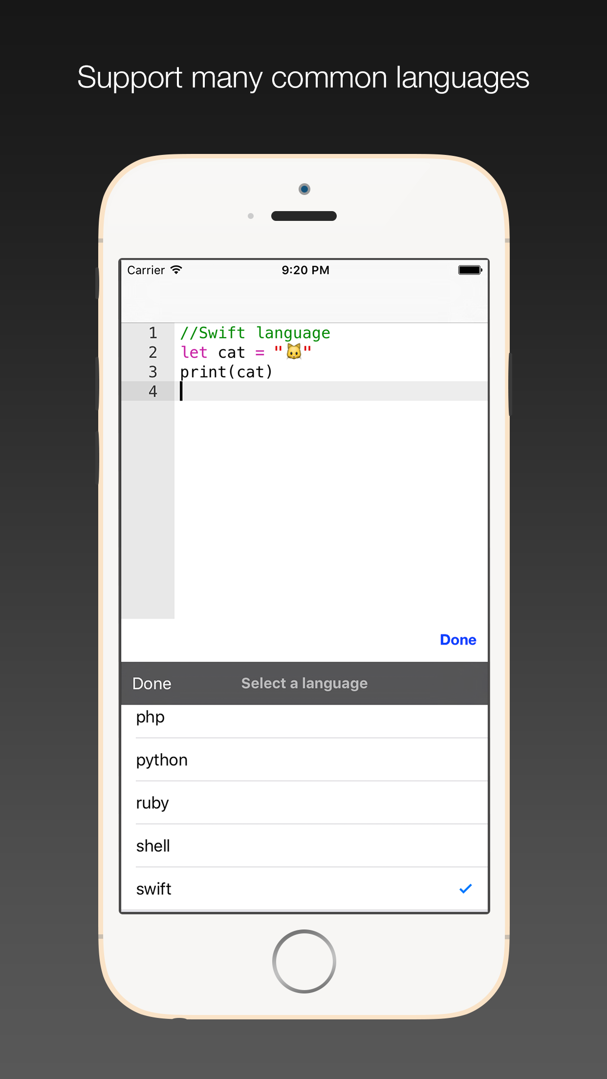 Code keyboard screenshot 4