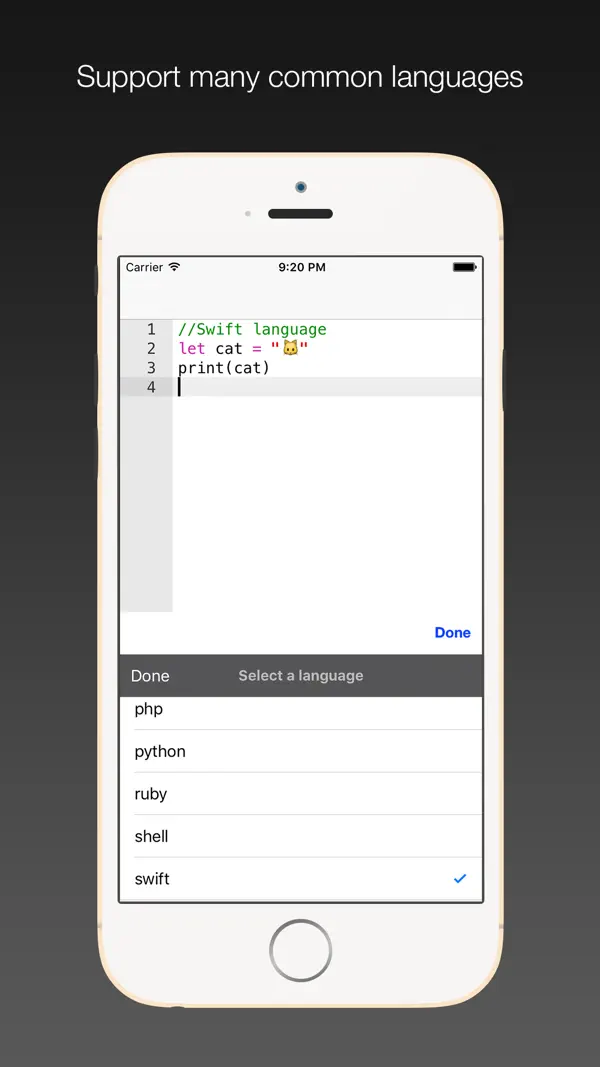 #4. Code keyboard (iOS) Por: LE SANG