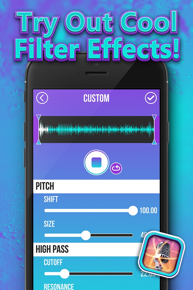 Sound Changer & Voice Filter Effect – Record Sound with Voice Command Effects screenshot 2