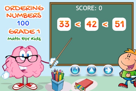 Ordering Numbers 100 Grade 1 Math For Kids screenshot 2